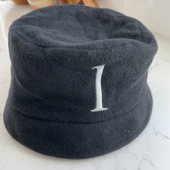 Norbu Canada Wool Cashmere Blend Cozy Winter Hat w Embroidered 1 Blk Grey OS - Picture 7 of 7